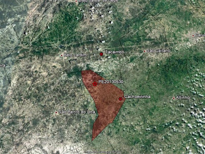 epicentro tremor d eterra em Pernambuco